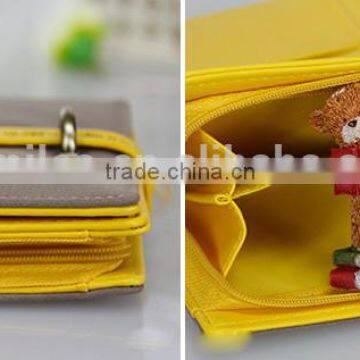 PU Leather Designer Short Women Wallet photo-3