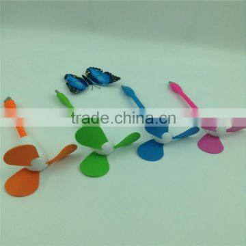 Hot sales cheap wholesale colorful usb mini fan holiday fan powered guangdong manufacture