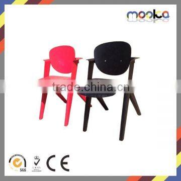 Commercial Chair Dining Chair Metal Frame Dining Chair Wood Legs Dining Chair