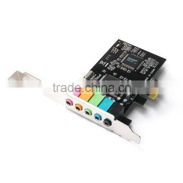 PCI Express PCI-E 5.1ch 6channels CMI8738 Audio Sound Card D5257A Fshow windows7/8