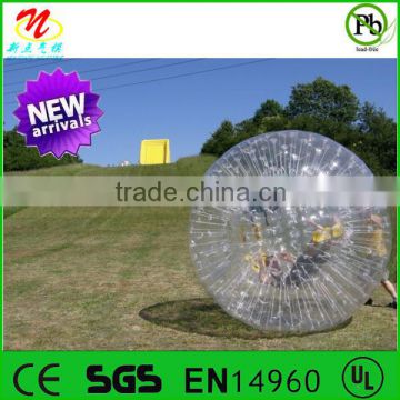 2014 new arrival soccer zorb ball inflatable zorb ball track