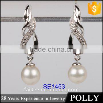 New Fashion High Quality pearl 925 thailand Silver Earring