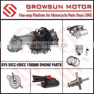 GY6 50CC 139QMB ENGINE PARTS, START MOTOR, PISTON KIT, OIL PETCOCK