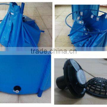 Folding Collapsible Polygon Fish Ponds for Aquaculture photo-4
