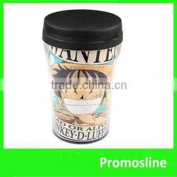 double wall plastic advertising double wall mug coffee cup