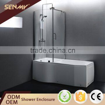 Hot 2016 Half Glass Corner Tub Shower Door