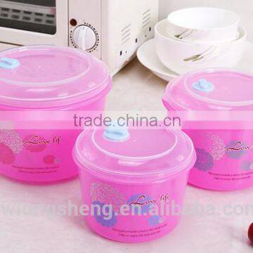 nice round pp fresh keeping box with transparent lid