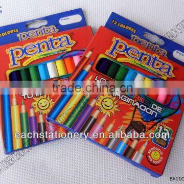 3.5Inches 12Pcs Mini Colored Small Pencil With Color Box Packing                        
                                                Quality Choice