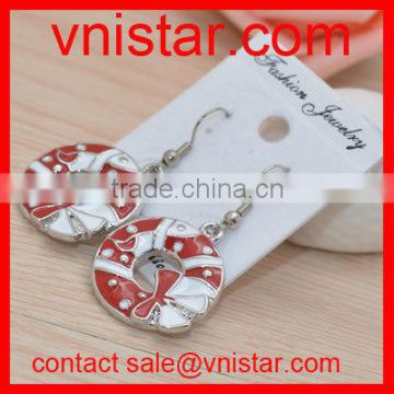 Vnistar Cheap Wreath Christmas Earrings For Children wholesale TER010 Low MOQ