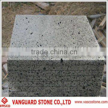 Slae black lava tile stone
