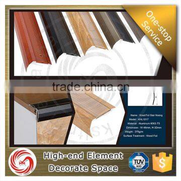 Superior/stable aluminium metal stair nosing strips anti slip stair nosing