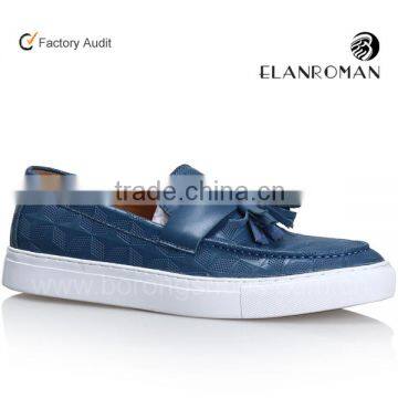 Fashion man leather casual shoes with tassel buy shoes wholesale