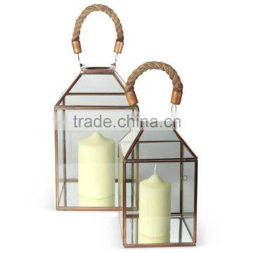 Copper Finish Candle Lantern CCL-104