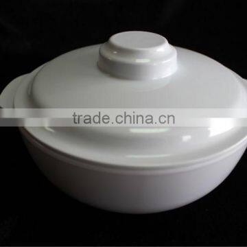 2 handles melamine storage bowl with lid