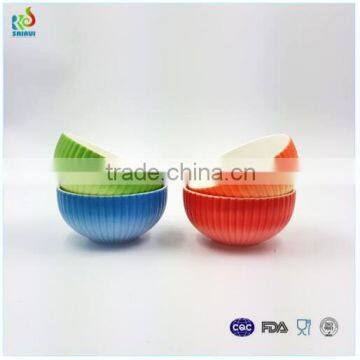 5.5inch glazed and embossed ceramic salad bowls wholesale