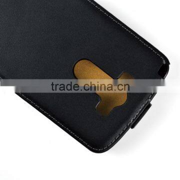 Hot selling real flip leather cover case for LG G3 D855