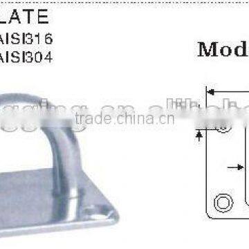 High Quality Stainless Steel AISI304 316 Small Square Marine Lifting Pad Eye Plate photo-4