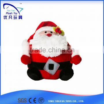 wholesale CE EN71 top quality stuffed christmas plush SANTA toy