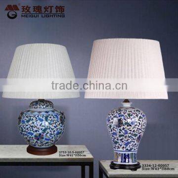 Chinese classical pottery table lights