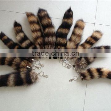 2014 Hot selling 100% genuine Raccoon Tail Fur