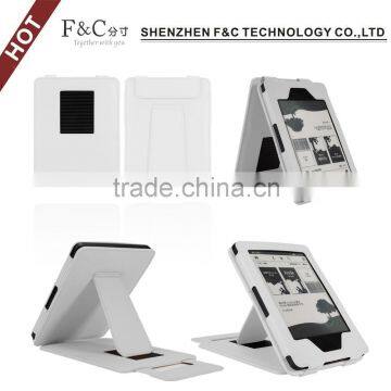 High quality pu book flip case for Kindle touch 6 cover