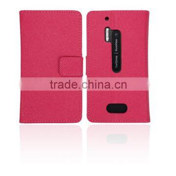 Lumia 928 wallet PU case cover with 3 card slot