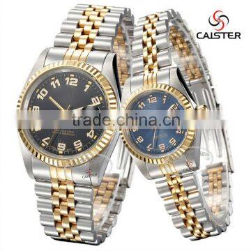 Attractive Royal couple watch Customized Valentine band pair wrist watches