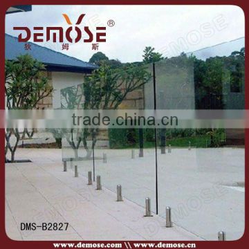 swimming pool price steel glass railing