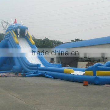 giant amusement park dragon inflatable wet slide inflatable water slide