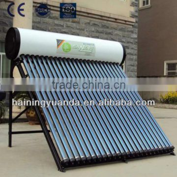 China Manufacturer Thermo-syphon Heat Pipe Integrated Pressurized Solar Water Heater