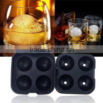 cheap wholesale 4 holes cocktail ice ball tray , ice cube maker