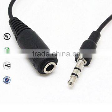 Manufacturing 3.5mm stereo male to female audio aux cable