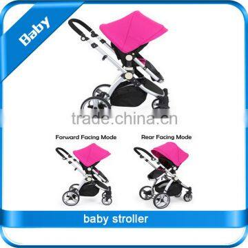 EN 1888 Colorful AL Frame Air Wheel 3in1 Baby Stroller With Car Seat and Carrycot photo-4