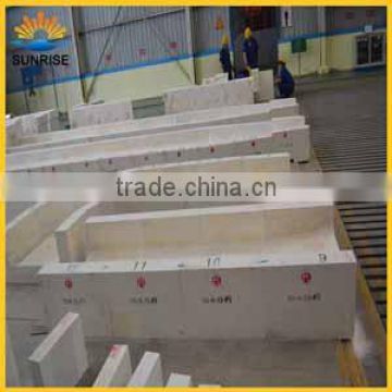 used in glass smelting furnace types of refractory bricks fused cast azs block