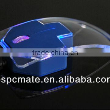 Transparent Color Light Mac Compatible Wired Mouse