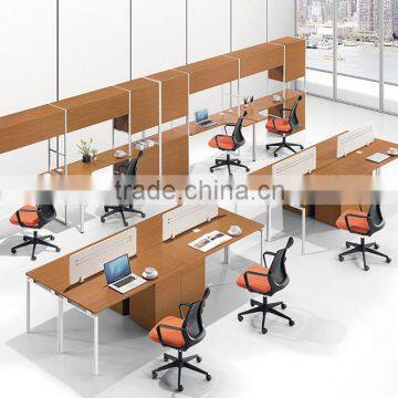 (MFC)PT-10 Modern Design Office Workstation for 2 Persons Metal Frame MDF Office Workstation photo-3