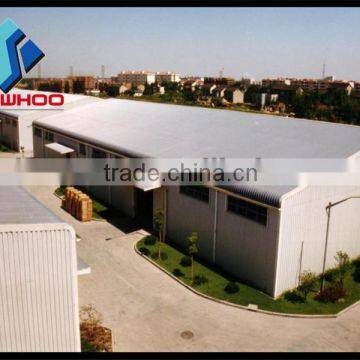 large span steel space frame structure fabricated warehouse