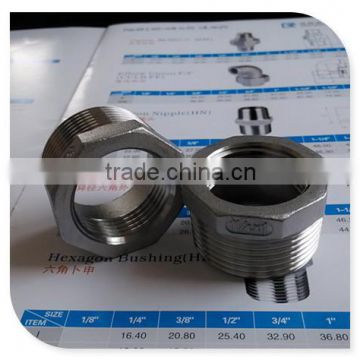 Cast pipe fittings 316 inner and outer thread bush