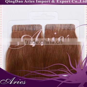 many color human hair straight tape in hair extensions