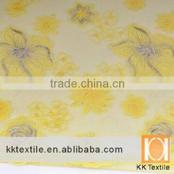 Fantastic mesh bottom chiffon fabric for evening dress/party dress/prom dress