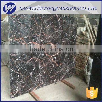Shuitou Square Cuckoo Red Marble Wall Tile and Black and Red Stone Flooring Marble Black Fringe Color photo-2