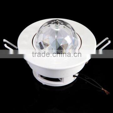 Hooks Design AC 85-260V 3W Full Color LED Voice-Activated Auto Rotating RGB Ceiling Stage Light KTV Bar Party DJ Disco Lamp photo-2