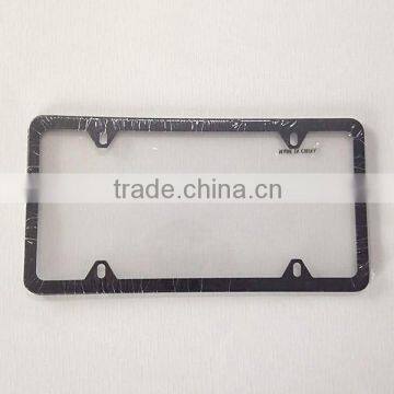 Custom Stainless Steel America Size Matte Black Car Blank License Plate Frame,car License Frame photo-4
