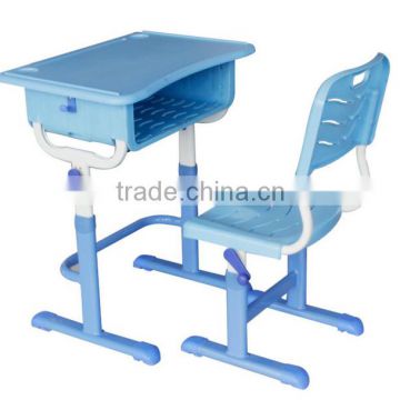 Hot selling Adjustable Werzalit Top Desk And Chair Set