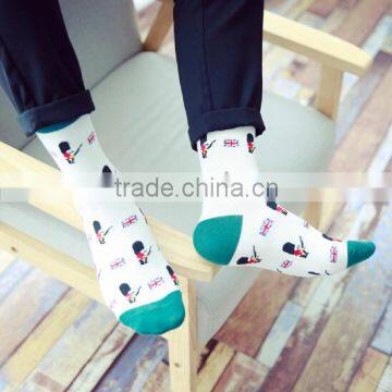 Cartoon Soldier Socks, Sneaker Socks,Casual Socks,Men Socks,Cotton Socks, Aztec Socks