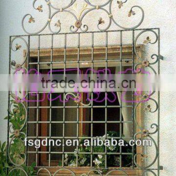 Elegant house iron window grill design