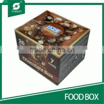 CUBE SHAPE CORRUGATED FOOD BOXES FOR DELICIOUS CHOCOLATES