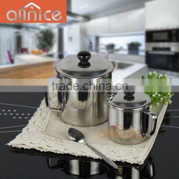 ALLNICE wholesale round stainless steel pouring cup with lip and handle