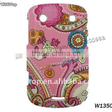 Flower Skin Back Cover Hard Case For BlackBerry Bold 9930 9900,Color Pink