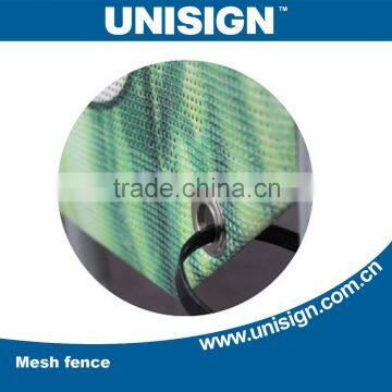 Unisign Hot Selling Scrolling Style and Printed Type construction pvc coated polyester mesh